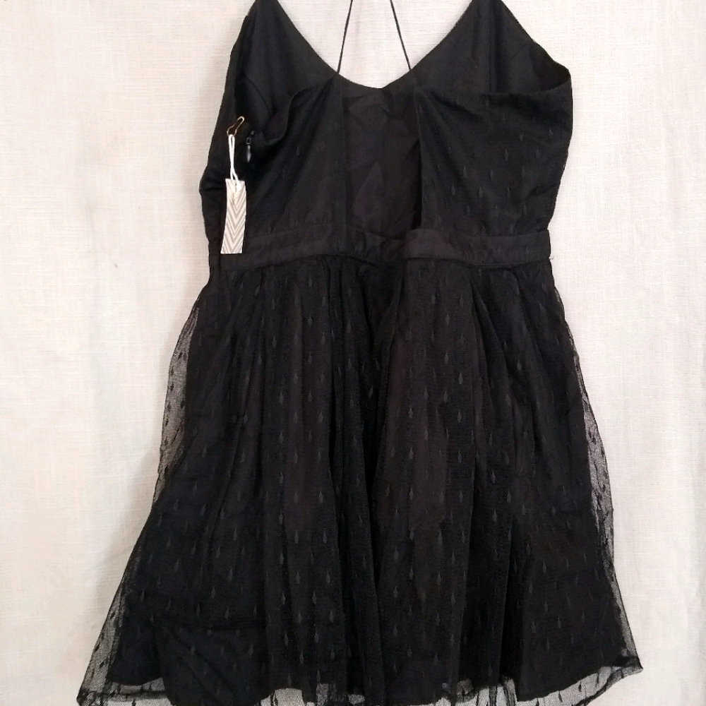 Forever 21 black lace mini dress